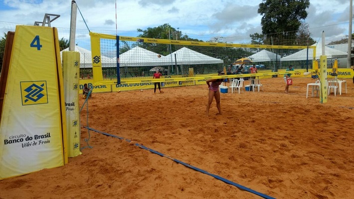 Arena montada no Parque da Cidade  Arena montada no Parque da Cidade Divulgação/CBV